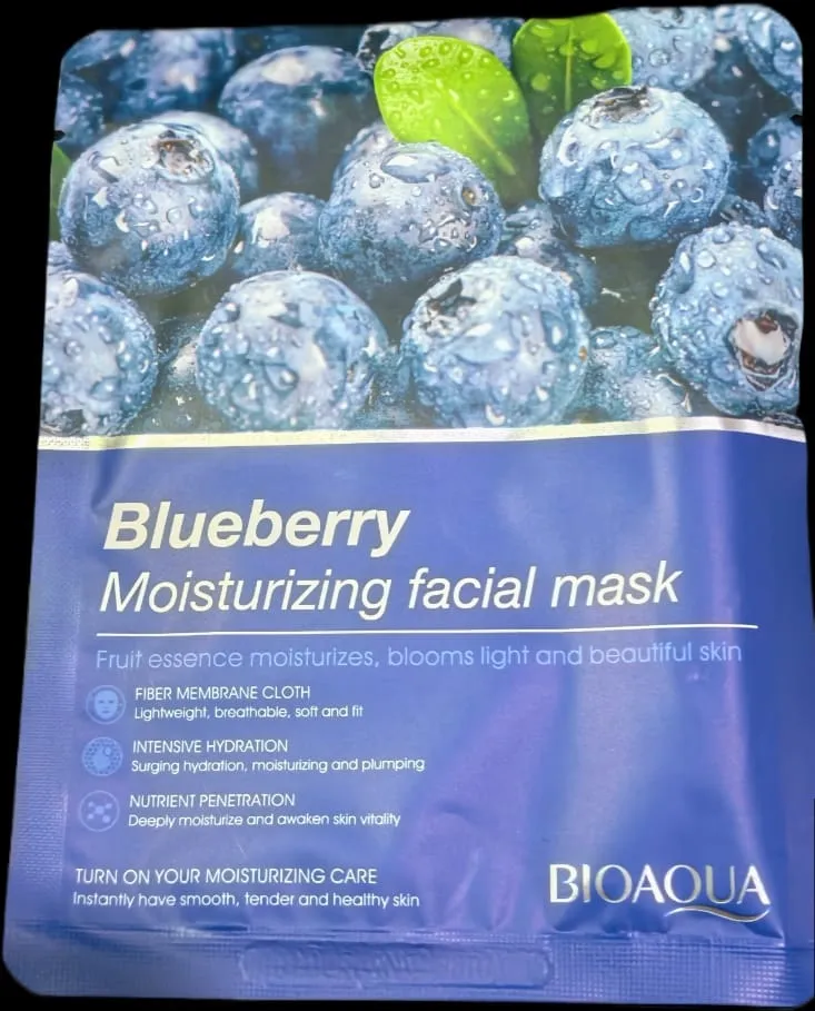 [6942349712401] BIOAQUA                                                                                                          BLUEBERRY                                                                                                       MOISTURIZING FACIAL MASK