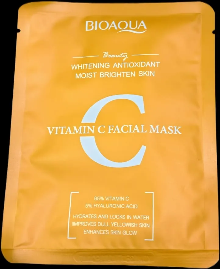 [6942349708114] BIOAQUA                                                                                                         VITAMIN C FACIAL MASK                                                                      WHITENING ANTIOXIDAT                                                                        MOIST BRIGHTEN SKIN