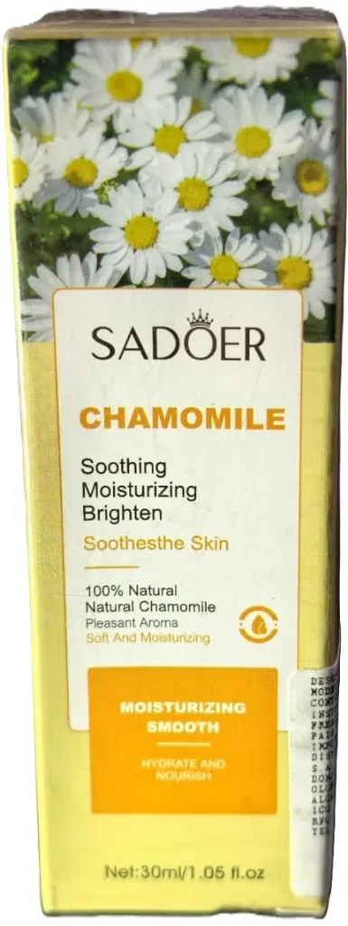 [SD94860] SODER                                                                                                                          CHAMOMILE                                                                                                      SHOODTHING                                                                                                       MOISTURIZIN                                                                                                 BRIGHTEN