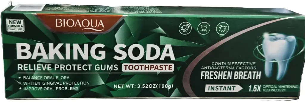 [6974784010866] BIOAQUA TOOTHPASTE                                                                                                                                            RELIEVE PROTECT GUMS                                                                                      BAKING SODA